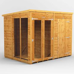 Powersheds Pent SumHouse Combi 8ft x 6ft 4ft Str