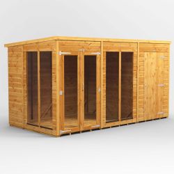 Powersheds Pent SumHouse Combi 12ft x 6ft 4ft Str