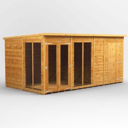 Powersheds Pent SumHouse Combi 14ft x 8ft 4ft Str
