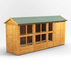 Powersheds Apex PottingShedComb 14ft x 4ft 4ft Str