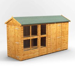 Powersheds Apex PottingShedComb 12ft x 4ft 6ft Str