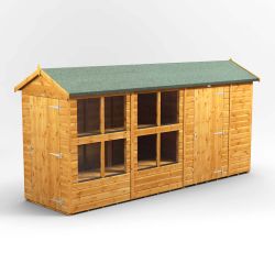Powersheds Apex PottingShedComb 14ft x 4ft 6ft Str