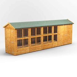 Powersheds Apex PottingShedComb 20ft x 4ft 6ft Str