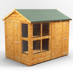 Powersheds Apex PottingShedComb 8ft x 6ft 4ft Str