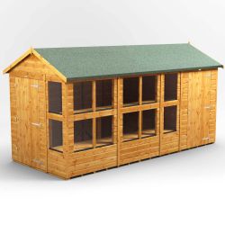 Powersheds Apex PottingShedComb 14ft x 6ft 4ft Str