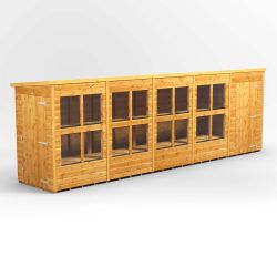 Powersheds Pent PottingShedComb 20ft x 4ft 4ft Str