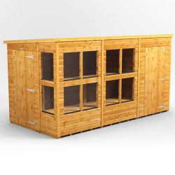 Powersheds Pent PottingShedComb 12ft x 6ft 4ft Str