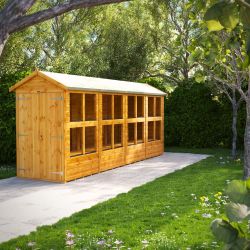 Powersheds Apex Potting Shed 16ft x 4ft DD