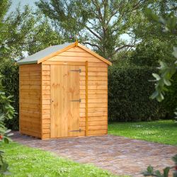 Powersheds Overlap Apex Gdn Shed 4ft x 6ft Wndless