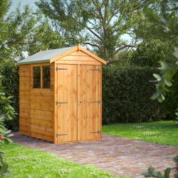 Powersheds Overlap Apex Garden Shed 6ft x 4ft DD