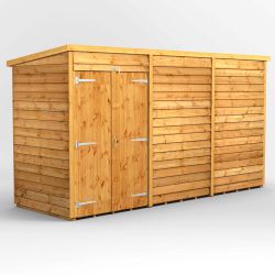 Powersheds Overlap Pent GdnShed 12ft x 4ftWndlesDD