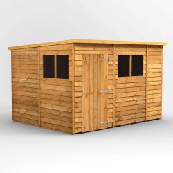 Powersheds Overlap Pent Garden Shed - 10ft x 8ft
