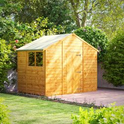 Powersheds Apex Garden Shed - 6ft x 10ft