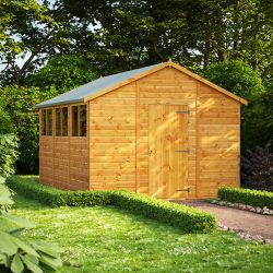 Powersheds Apex Garden Shed - 12ft x 10ft