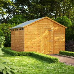 Powersheds Apex Security Shed - 12ft x 10ft