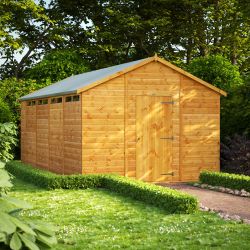 Powersheds Apex Security Shed - 18ft x 10ft