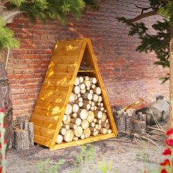 Powersheds Triangular log Store Garden Shed - 4ft x 2ft