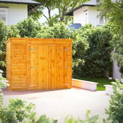 Powersheds Pent Storage Shed Garden Shed - 8ft x 3ft