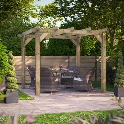 Powersheds Pergola Garden Shed - 10ft x 10ft