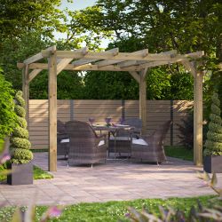 Powersheds Pergola Garden Shed - 12ft x 12ft