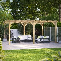 Powersheds Pergola Garden Shed - 18ft x 14ft