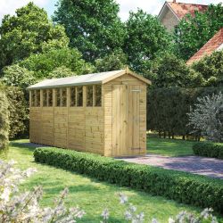 Powersheds Prem Apex GDN Shed 20ftx4ft