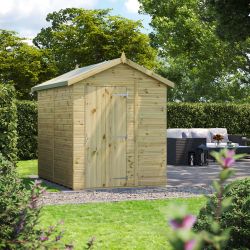 Powersheds Prem Apex GDN Shed 8ftx6ft Wndless