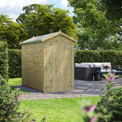 Powersheds Prem Apex GDN Shed 10ftx4ft Wndless DD