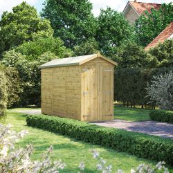 Powersheds Prem Apex GDN Shed 12ftx4ft Wndless DD