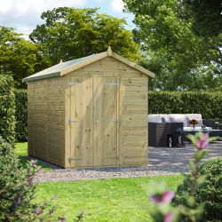 Powersheds Prem Apex GDN Shed 10ftx6ft Wndless DD