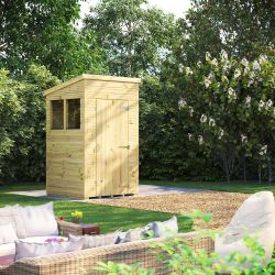 Powersheds Prem Pent GDN Shed 4ftx4ft