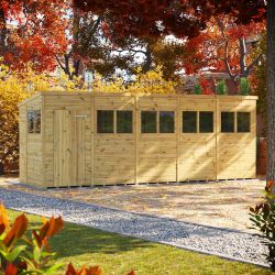 Powersheds Prem Pent GDN Shed 20ftx6ft