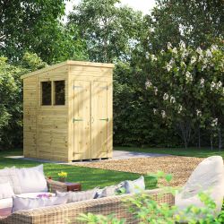 Powersheds Prem Pent GDN Shed 4ftx6ft DD