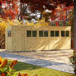 Powersheds Prem Pent GDN Shed 20ftx6ft DD
