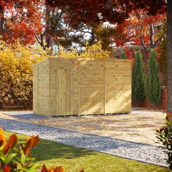 Powersheds Prem Pent GDN Shed 12ftx6ft Wndless