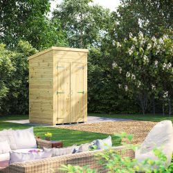 Powersheds Prem Pent GDN Shed 4ftx4ft Wndless DD