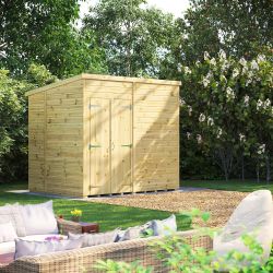 Powersheds Prem Pent GDN Shed 8ftx6ft Wndless DD