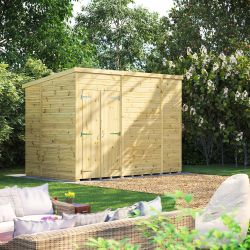 Powersheds Prem Pent GDN Shed 10ftx6ft Wndless DD