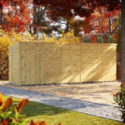 Powersheds Prem Pent GDN Shed 20ftx6ft Wndless DD