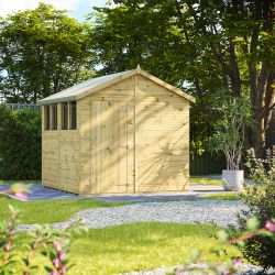 Powersheds Prem Apex GDN Shed 8ftx8ft