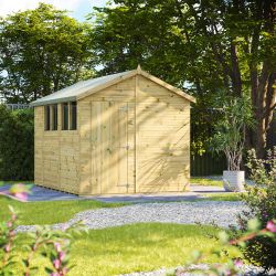 Powersheds Prem Apex GDN Shed 10ftx8ft