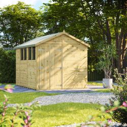 Powersheds Prem Apex GDN Shed 10ftx8ft DD