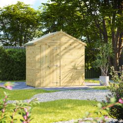 Powersheds Prem Apex GDN Shed 4ftx8ft Wndless