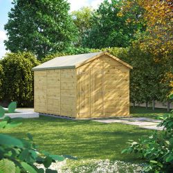 Powersheds Prem Apex GDN Shed 12ftx8ft Wndless DD