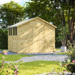 Powersheds Prem Apex GDN Shed 8ftx10ft