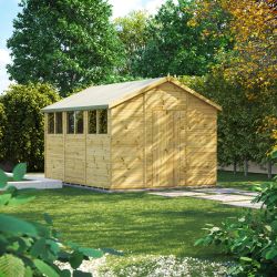 Powersheds Prem Apex GDN Shed 12ftx10ft