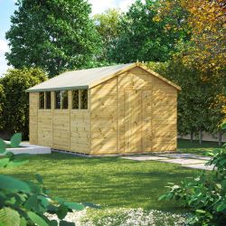 Powersheds Prem Apex GDN Shed 14ftx10ft