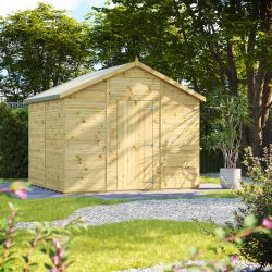 Powersheds Prem Apex GDN Shed 8ftx10ft Wndless