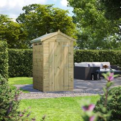 Powersheds Prem Apex Security Shed 4ftx4ft