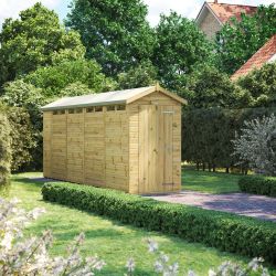 Powersheds Prem Apex Security Shed 18ftx4ft